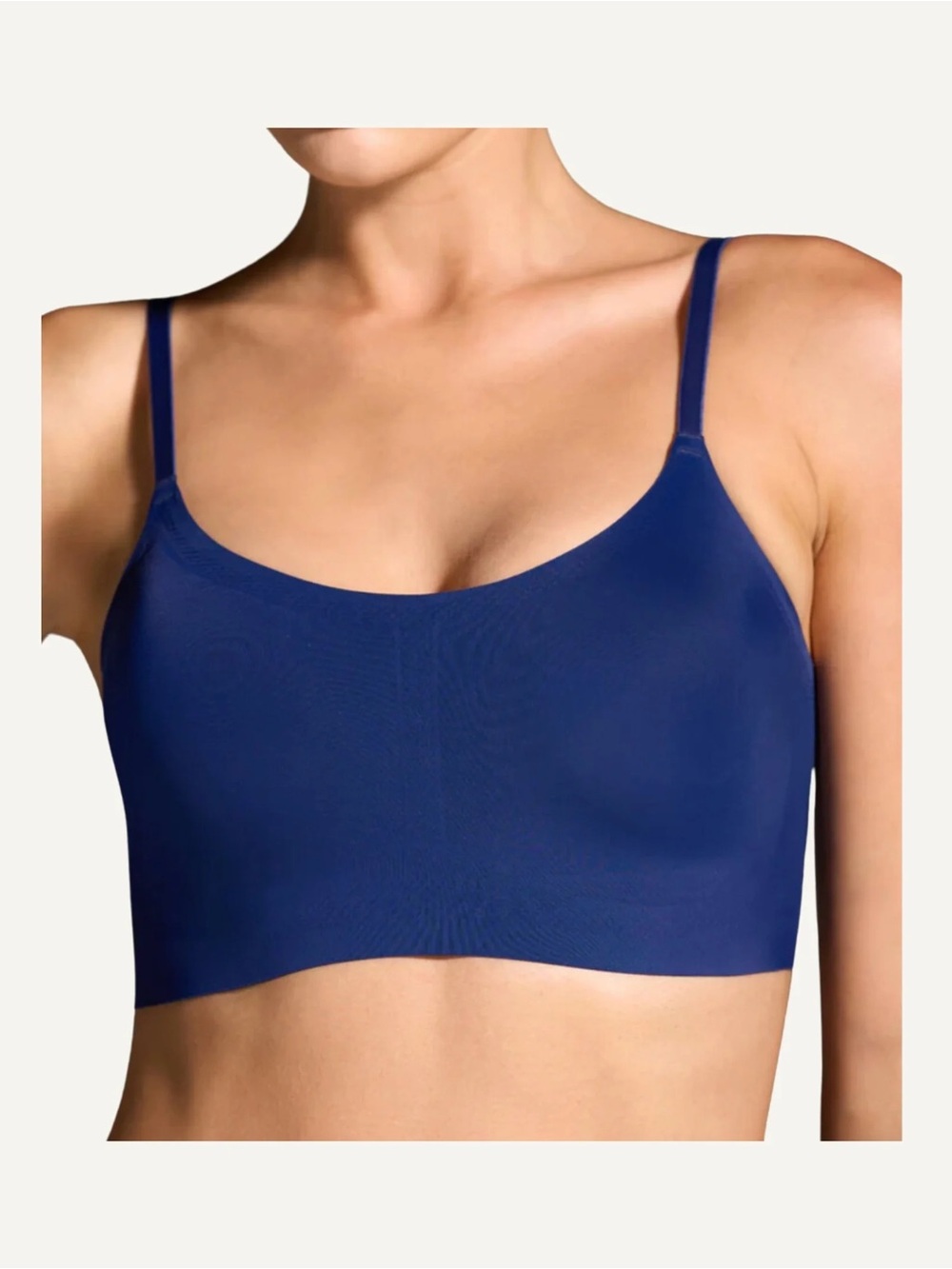 EBY Navy Seamless Smoothing Support Bralette - Size Small